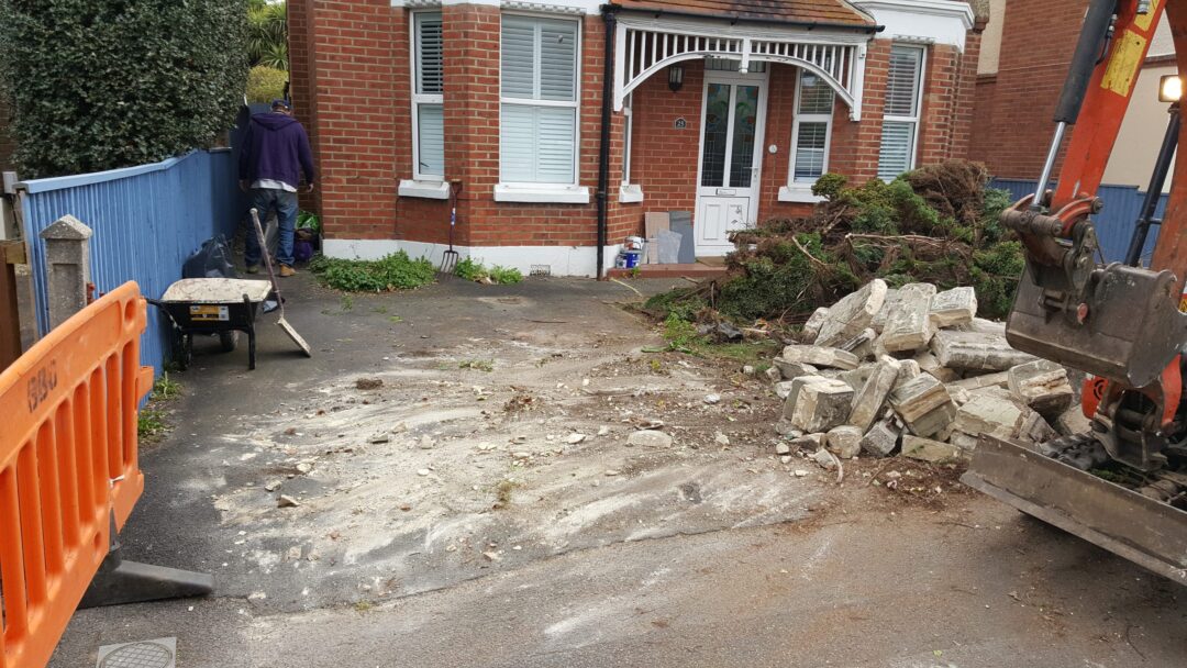 driveway before